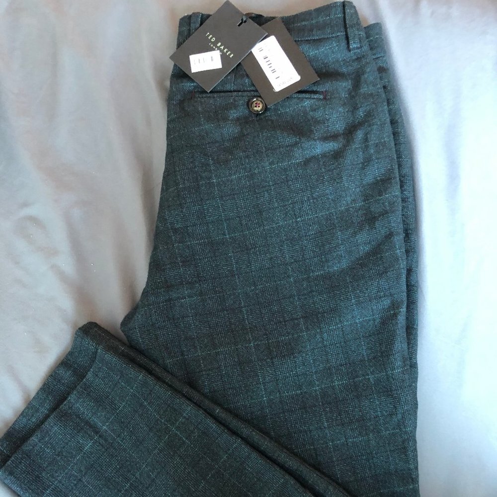 Ted Baker | Men's Wool Blend Pants | Size 32 | Slim Fit | Brand New